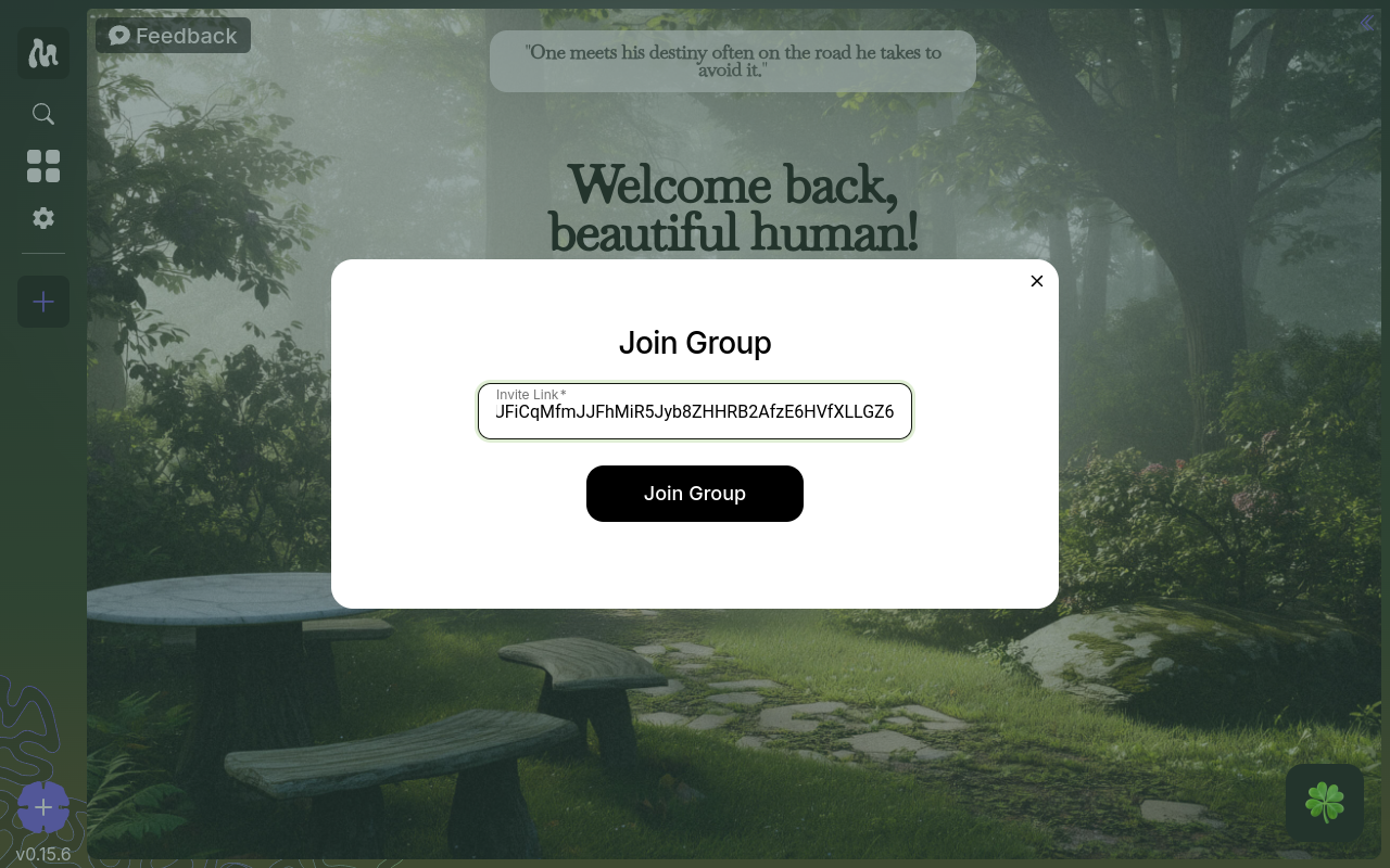 The Join Group dialog